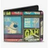 Promo 👍 Disney Pixar Movie Mashup Character Scene Blocks Bi-fold Wallet ❤️