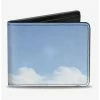 Best Sale 🔥 Disney Pixar Up Flying Balloon House Vivid Clouds Bi-fold Wallet 👏
