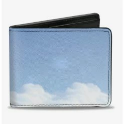 Best Sale 🔥 Disney Pixar Up Flying Balloon House Vivid Clouds Bi-fold Wallet 👏