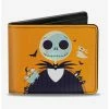 Flash Sale 🛒 The Nightmare Before Christmas Stylized Jack And Sally Ooogie Boogie Bi-fold Wallet 👏