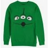 Best Sale 😍 Disney Pixar Toy Story Alien Face Crew Sweatshirt ❤️