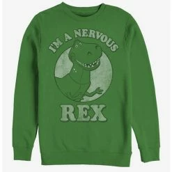 Wholesale ❤️ Disney Pixar Toy Story Rex Nervous Crew Sweatshirt 👏