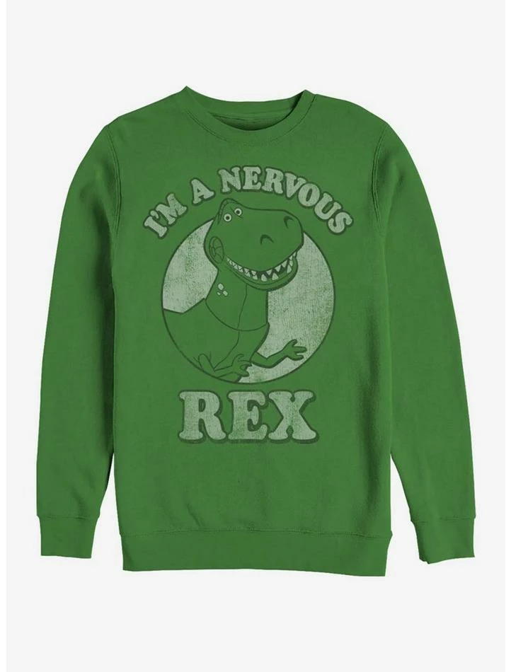 Wholesale ❤️ Disney Pixar Toy Story Rex Nervous Crew Sweatshirt 👏 1 Wholesale ❤️ Disney Pixar Toy Story Rex Nervous Crew Sweatshirt 👏