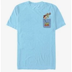 Buy ⌛ Disney Pixar Toy Story Buzz Woody Faux Pocket T-Shirt 😀 -Dressup Outfits Shop 13702682 hi