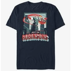 Promo ⭐ Disney Meet The Robinsons Retro Future Poster T-Shirt ⌛
