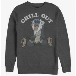 Discount ⌛ Disney The Lion King Chill Out Crew Sweatshirt 🤩