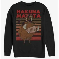 Flash Sale 🎉 Disney The Lion King Classic Hakuna Matata Crew Sweatshirt 😉