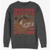 Hot Sale 🧨 Disney The Lion King Classic Hakuna Matata Crew Sweatshirt 😉