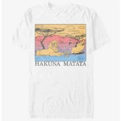 Best Sale ❤️ Disney The Lion King Hakuna Lines T-Shirt ✔️