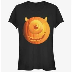 Best Pirce ⭐ Disney Pixar Monsters University Pumpkin Mike Girls T-Shirt ⌛