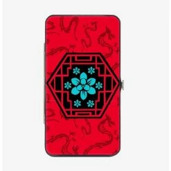 Hot Sale ❤️ Disney Mulan Blue Flower Hinge Wallet 🧨