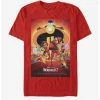 Flash Sale 🎉 Disney Pixar The Incredibles Incredible 2 Character Poster T-Shirt ✔️