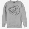 Budget 😀 Disney The Lion King Cave Painting Crew Sweatshirt ⭐