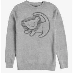 Budget 😀 Disney The Lion King Cave Painting Crew Sweatshirt ⭐