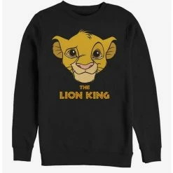 Outlet 🧨 Disney The Lion King Facepaint Crew Sweatshirt 😀