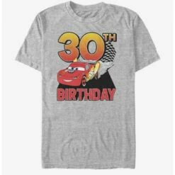 New 💯 Disney Pixar Cars Lightning Birthday 30 T-Shirt 🎁