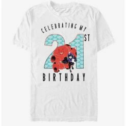 Brand new 🔔 Disney Pixar Big Hero 6 Baymax 21 Years T-Shirt ✔️