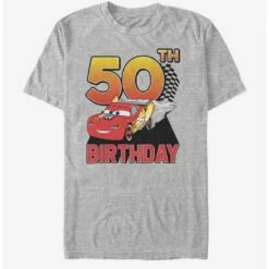 New ⭐ Disney Pixar Cars Lightning 😉 Birthday 50 T-Shirt ❤️