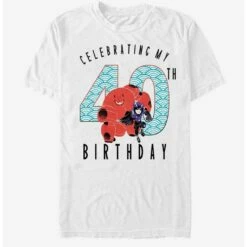 Cheapest 🛒 Disney Pixar Big Hero 6 Baymax 40 Years T-Shirt ✨