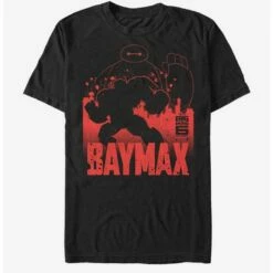 Hot Sale 😀 Disney Pixar Big Hero 6 Baymax Silhouette T-Shirt ⌛