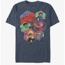 Flash Sale 🤩 Disney Pixar Big Hero 6 Big Six Hex T-Shirt 🔥