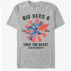 Top 10 🔥 Disney Pixar Big Hero 6 Fred Collegiate T-Shirt ⭐