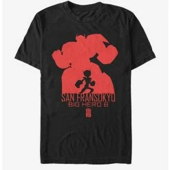 Discount ✨ Disney Pixar Big Hero 6 Silhouette Baymax T-Shirt 🥰