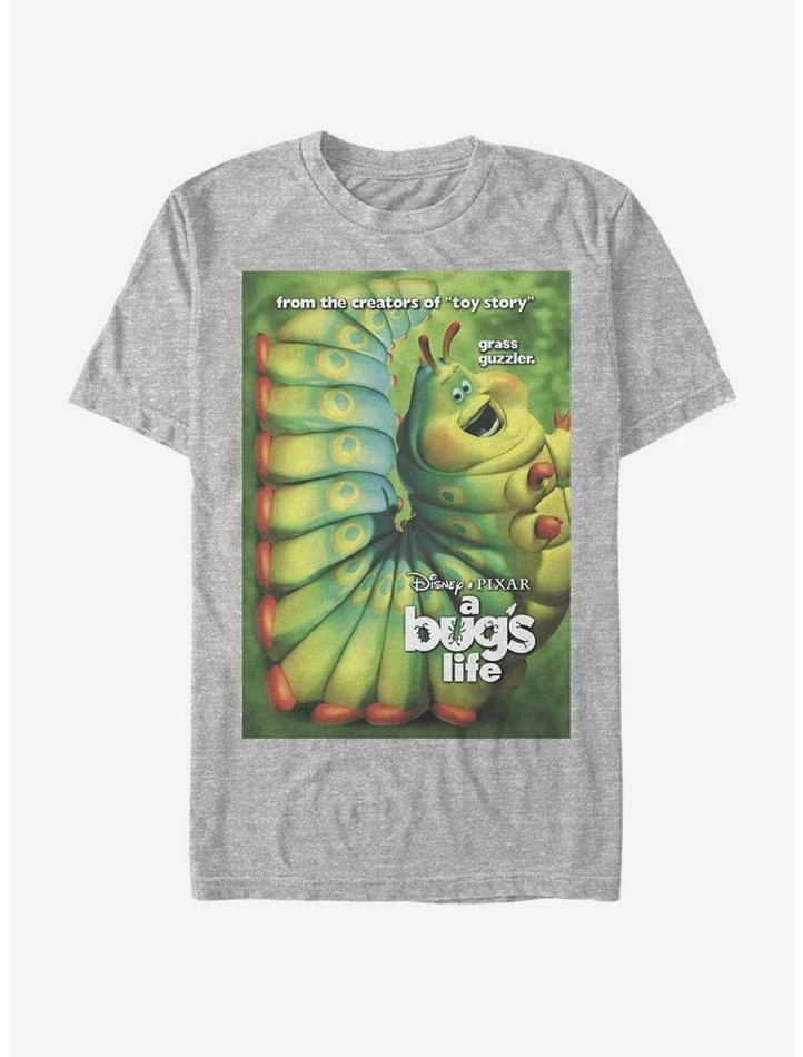Promo ⌛ Disney Pixar A Bug's Life Catepillar Poster T-Shirt ⌛ 1 Promo ⌛ Disney Pixar A Bug's Life Catepillar Poster T-Shirt ⌛