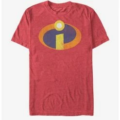 Best deal 🔥 Disney Pixar The Incredibles Incredibles Emblem Retro T-Shirt ✔️