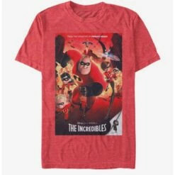 Buy 😉 Disney Pixar The Incredibles Incredibles Poster T-Shirt 🔥