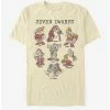 Cheapest ❤️ Disney Snow White Dwarf Grid T-Shirt ⌛