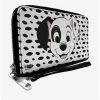 New ✔️ Buckle-Down Disney 101 Dalmatians Patch Spots Zip Wallet ❤️