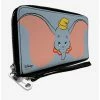 Outlet 😀 Disney Dumbo Bashful Face Zip Around Wallet ⭐