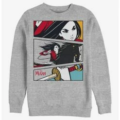 Best Sale 🤩 Disney Mulan Action Panels Crew Sweatshirt 🔥