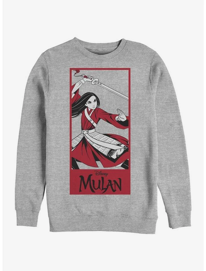 Outlet 💯 Disney Mulan Bold Spirit Crew Sweatshirt 😍 1 Outlet 💯 Disney Mulan Bold Spirit Crew Sweatshirt 😍