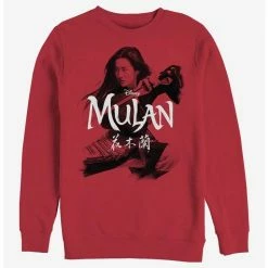 Coupon ⌛ Disney Mulan Fighting Stance Crew Sweatshirt 🔔