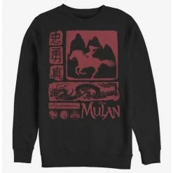 Cheap ⌛ Disney Mulan Mulan Block Crew Sweatshirt 😀