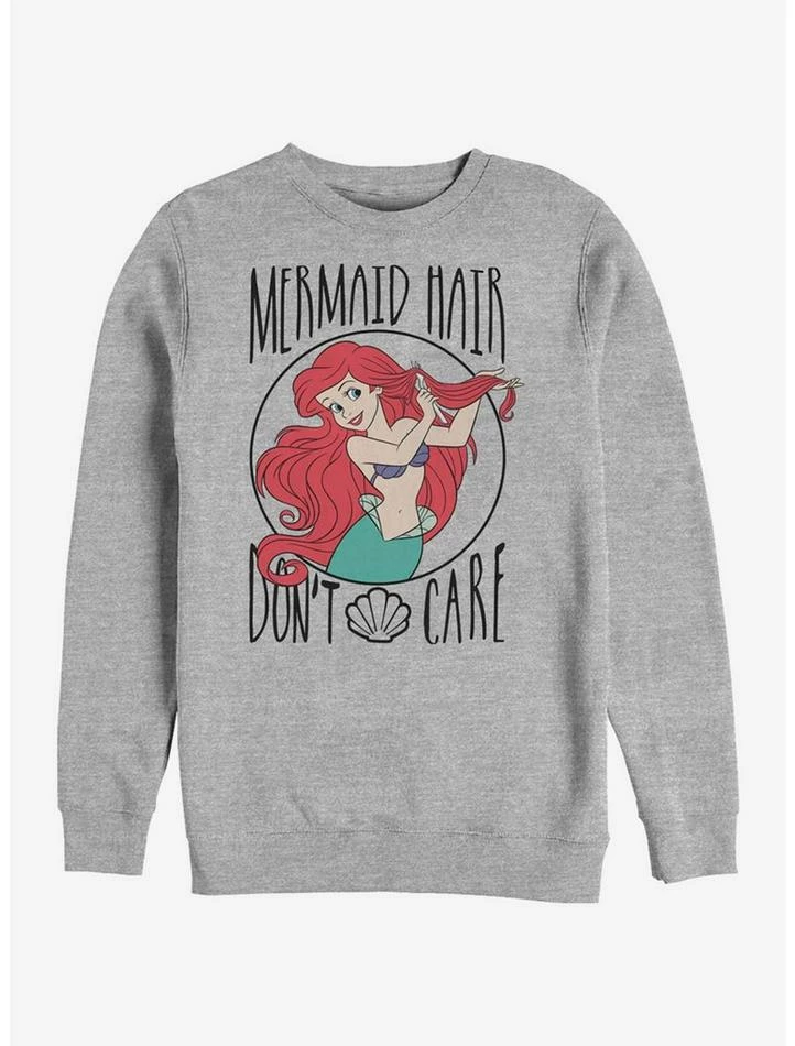 Outlet ✔️ Disney The Little Mermaid Mermaid Hair Crew Sweatshirt 🎉 1 Outlet ✔️ Disney The Little Mermaid Mermaid Hair Crew Sweatshirt 🎉