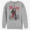 Wholesale ⭐ Disney Mulan Watercolor Mulan Title Crew Sweatshirt 👍