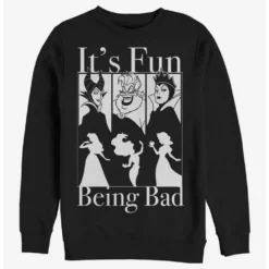 Best Sale ✔️ Disney Villains Bad Fun Crew Sweatshirt 👏