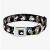Budget 😀 Disney The Sensational Six Smiling Faces Seatbelt Buckle ⭐ Dog Collar ❤️