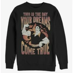 Promo ⭐ Disney Villains Gaston Dreams Crew Sweatshirt 🎉