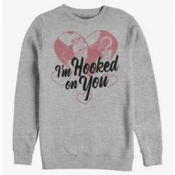 Top 10 🔔 Disney Villains Hooked On You Crew Sweatshirt ❤️
