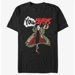Deals 👏 Disney Villains Cruella Word Fill T-Shirt ✨