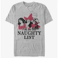 Budget 🔥 Disney Villains Naughty List T-Shirt 👍