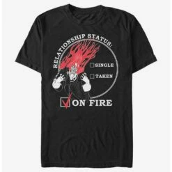 Cheap 👍 Disney Villains Relationship On Fire T-Shirt 🌟