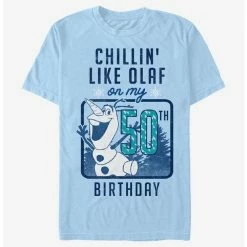 Discount 🛒 Disney Frozen Olaf Birthday 50 T-Shirt ⭐