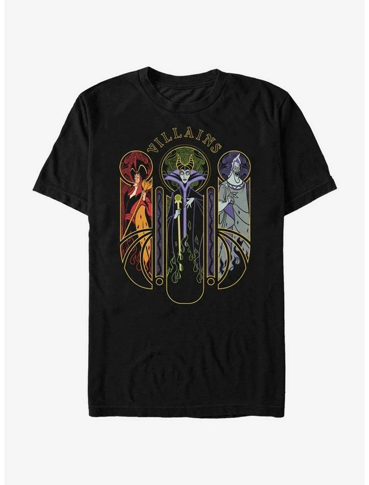 Top 10 🎉 Disney Villains Villain Triptych T-Shirt ⭐ 1 Top 10 🎉 Disney Villains Villain Triptych T-Shirt ⭐