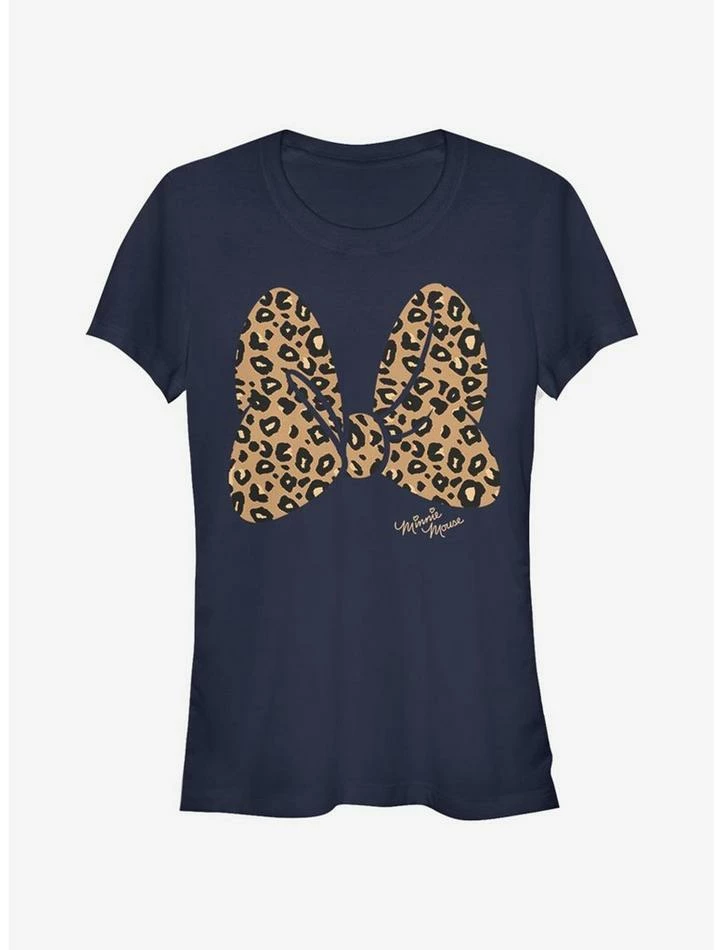 Promo ⭐ Disney Mickey Mouse Minnie Animal Print Bow Girls T-Shirt 😉 3 Promo ⭐ Disney Mickey Mouse Minnie Animal Print Bow Girls T-Shirt 😉 - Image 3