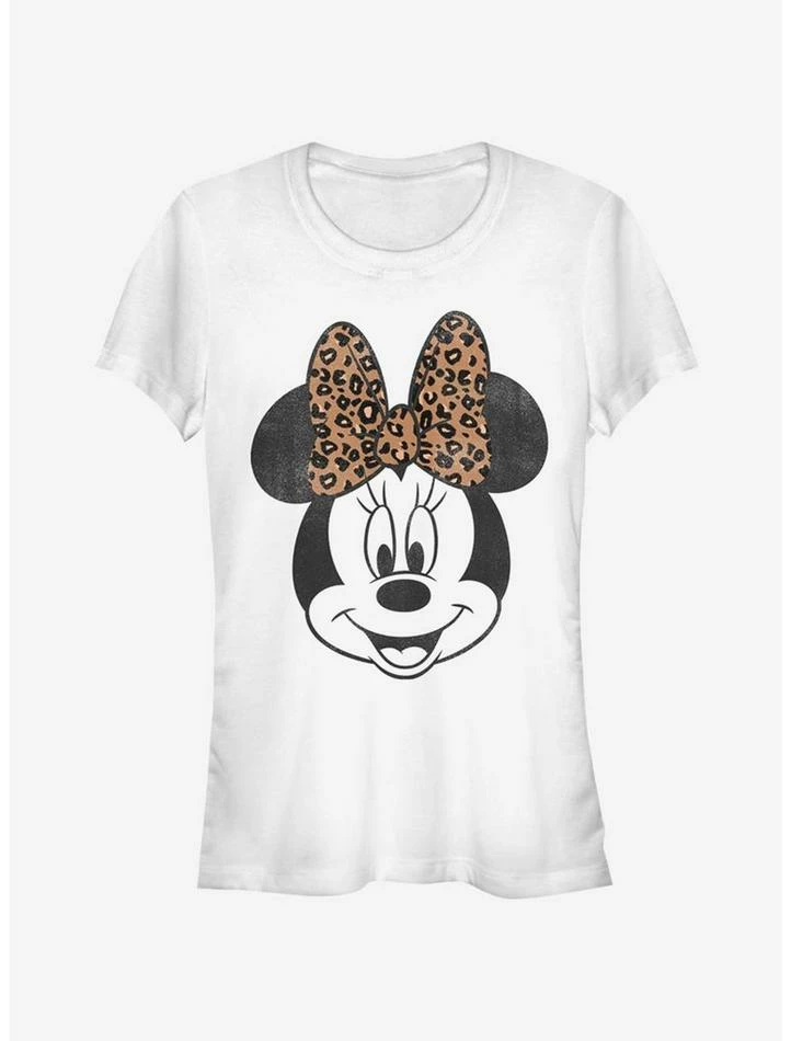Brand new ๐งจ Disney Mickey Mouse Modern Minnie Face Leopard Girls T-Shirt โ๏ธ 3 Brand new ๐งจ Disney Mickey Mouse Modern Minnie Face Leopard Girls T-Shirt โ๏ธ - Image 3